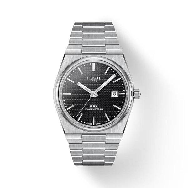 Tissot PRX Powermatic 80 Automatic Black Dial Steel 40mm Watch T1374071105100