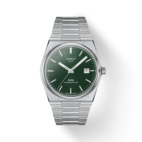 Tissot PRX Powermatic 80 Automatic Green Dial Steel 40mm Watch T1374071109100