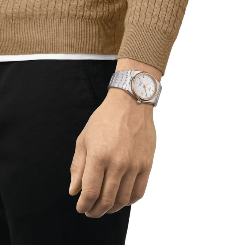 Tissot PRX Powermatic 80 Silver Dial 40mm Mens Watch T1374072103100