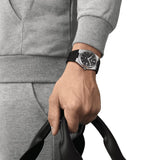 Tissot PRX Quartz Black Rubber Strap 40mm Mens Watch T1374101705100