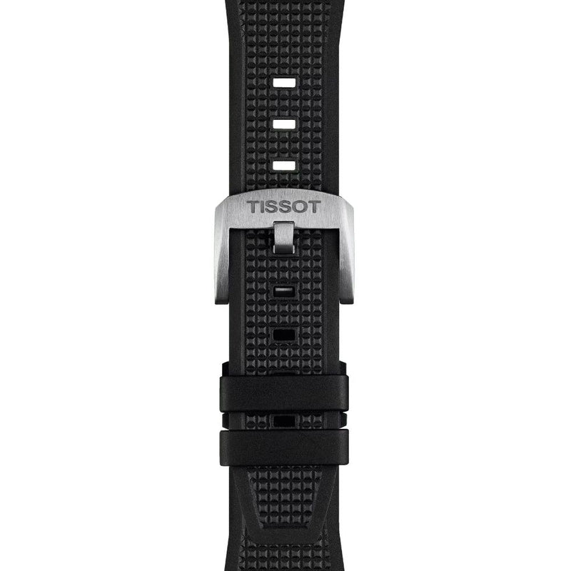 Tissot PRX Quartz Black Rubber Strap 40mm Mens Watch T1374101705100