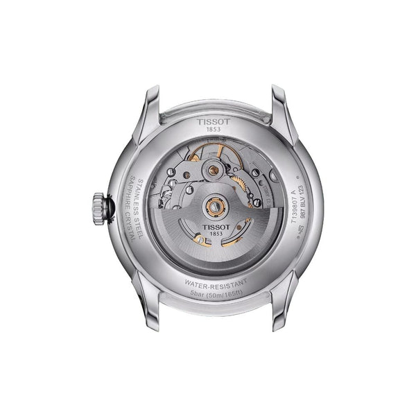 Tissot Chemin des Tourelles Powermatic 80 Grey Steel 39mm Watch T1398071106100