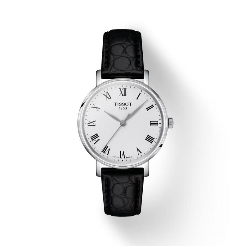 Tissot Everytime Quartz Black Leather 34mm Watch T1432101603300