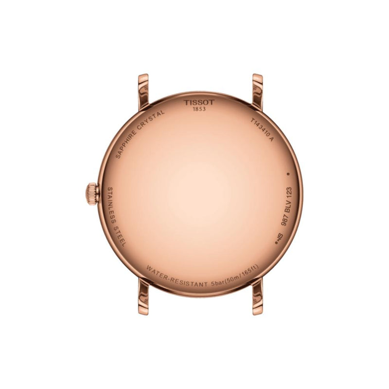 Tissot Everytime Rose Gold Tone Steel 40mm Watch T1434103601100