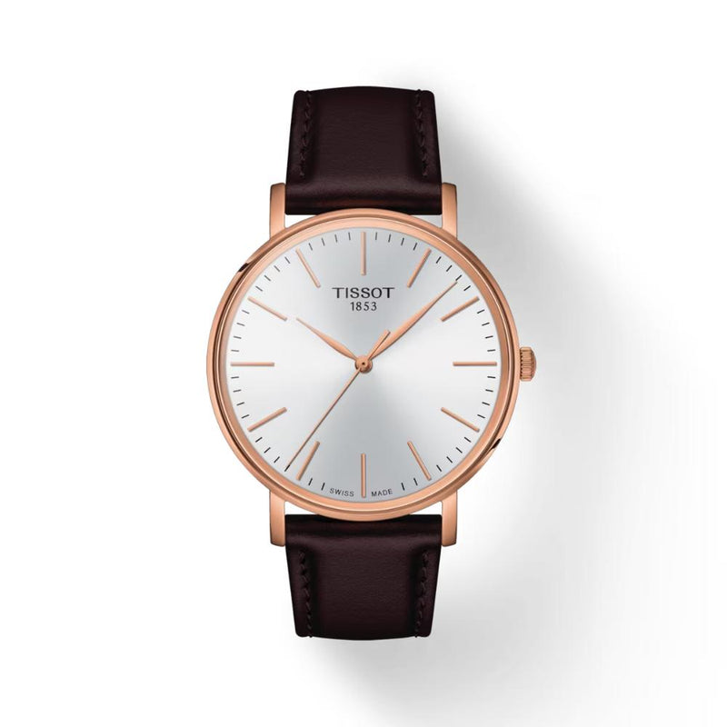 Tissot Everytime Rose Gold Tone Steel 40mm Watch T1434103601100