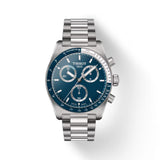 Tissot PR516 Chronograph Quartz Silver Steel Blue Dial 40mm Watch T1494171104100