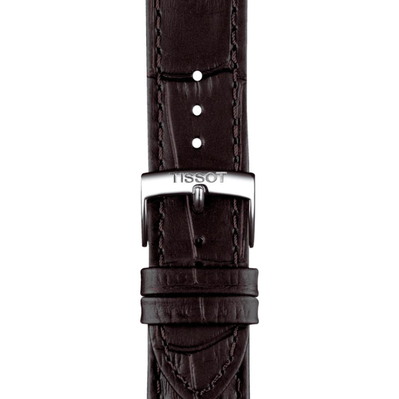 Tissot PR100 Brown Leather Sliver Dial 40mm Watch T1504101603100