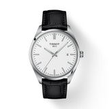 Tissot PR 100 Quartz White Dial Leather Strap 40mm Watch T1504101601100