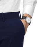 Tissot PR 100 Quartz White Dial Leather Strap 40mm Watch T1504101601100