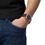Tissot PR 100 Vuelta Quartz Black Dial Interchangeable Strap 40mm Watch T1504171105101
