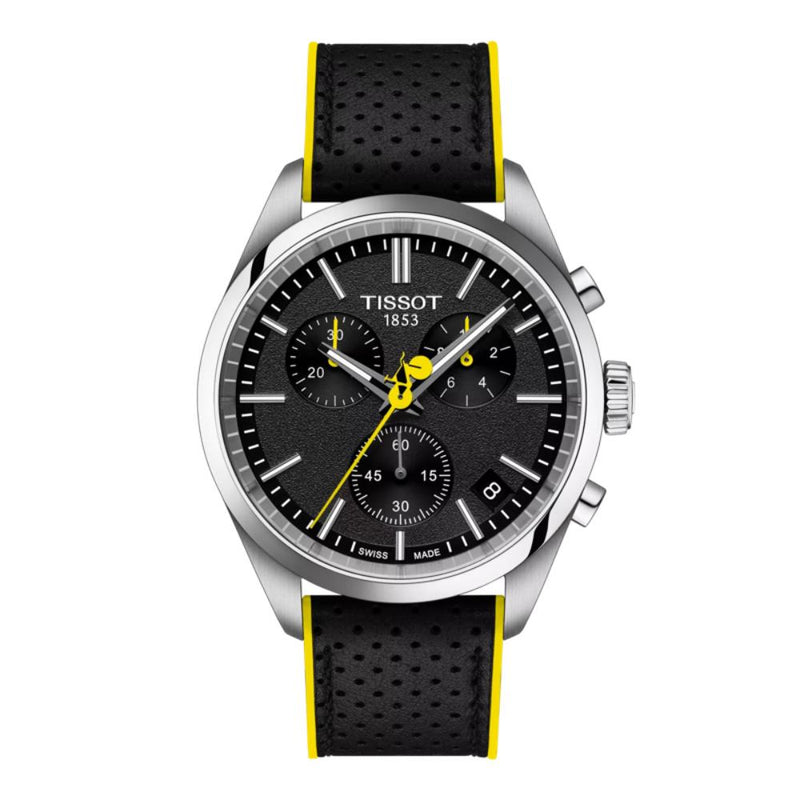 Tissot PR 100 Tour De France Quartz Silver Steel Black Dial 40mm Watch T1504171105100