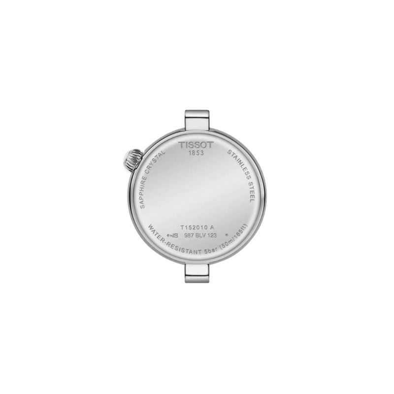 Tissot T- Lady Desir Quartz Silver Steel White Mother of Pearl Dial 28mm Ladies Diamond Watch T1520101111600