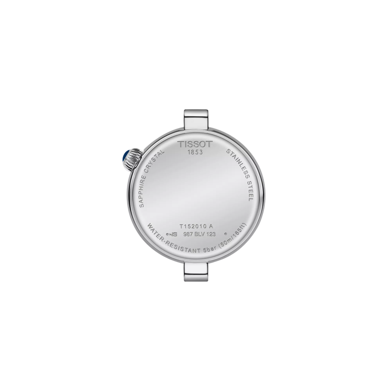 Tissot T- Lady Desir Quartz Silver Steel Blue Leather Strap 28mm Ladies Watch T1520101603801