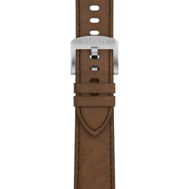 Tissot PRC 100 Solar Brown Leather Strap 39mm Watch T1514221603100