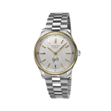 Gucci G-Timeless Automatic Gold Plated Bezel Silver Dial 40mm Watch YA126390