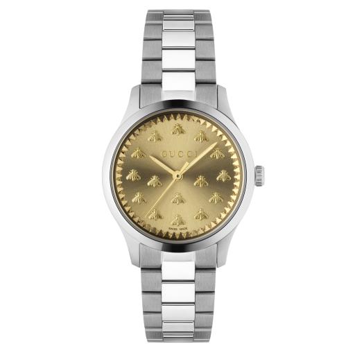 Gucci G-Timeless with Bees Gold Dial 32mm Ladies Watch YA1265035
