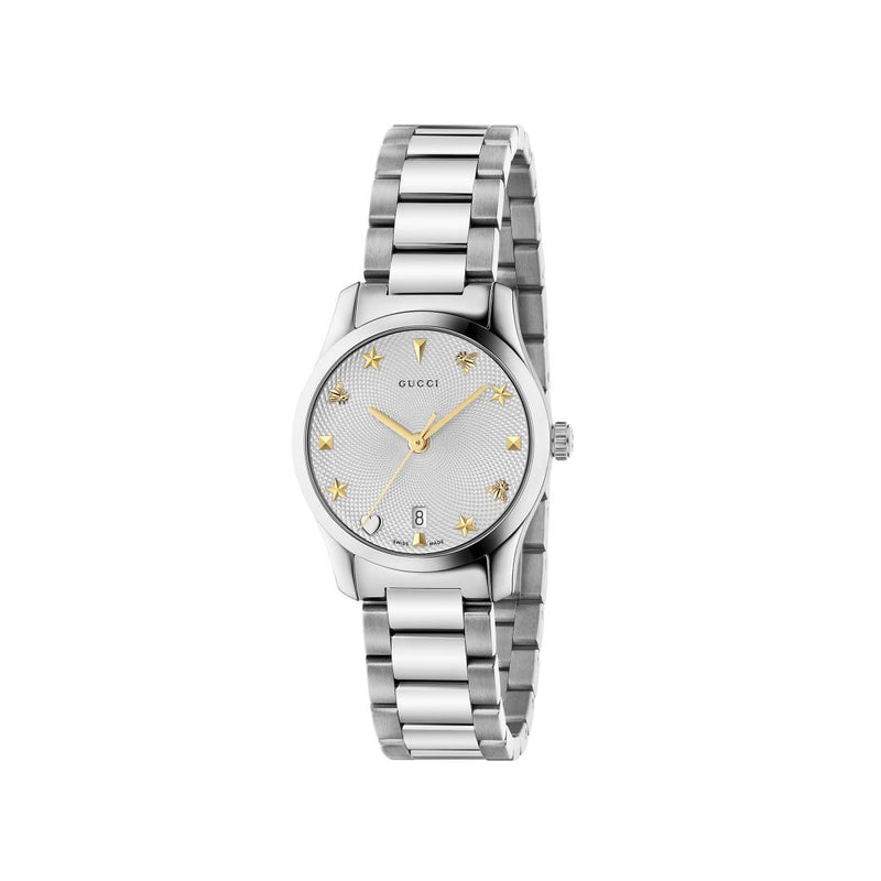 Gucci G-Timeless Stainless Steel 27mm Ladies Watch YA126572A