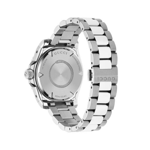 Gucci Dive Automatic Silver Steel Black Dial 40mm Watch YA136353