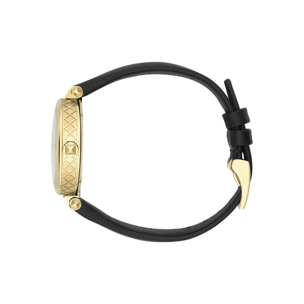 Gucci Diamantissiam Black Leather 32mm Ladies Watch YA141404