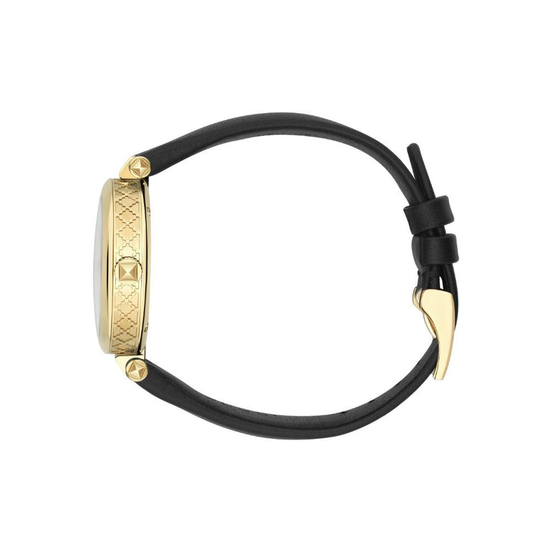 Gucci Diamantissiam Black Leather 32mm Ladies Watch YA141404