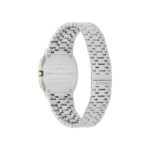 Gucci 25H 2 Tone 30mm Ladies Watch YA163502