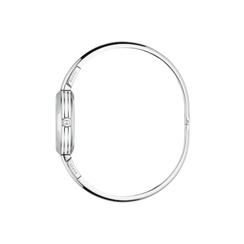 Gucci Model 2000 Quartz Pink Dial 24mm Bangle Watch YA167514