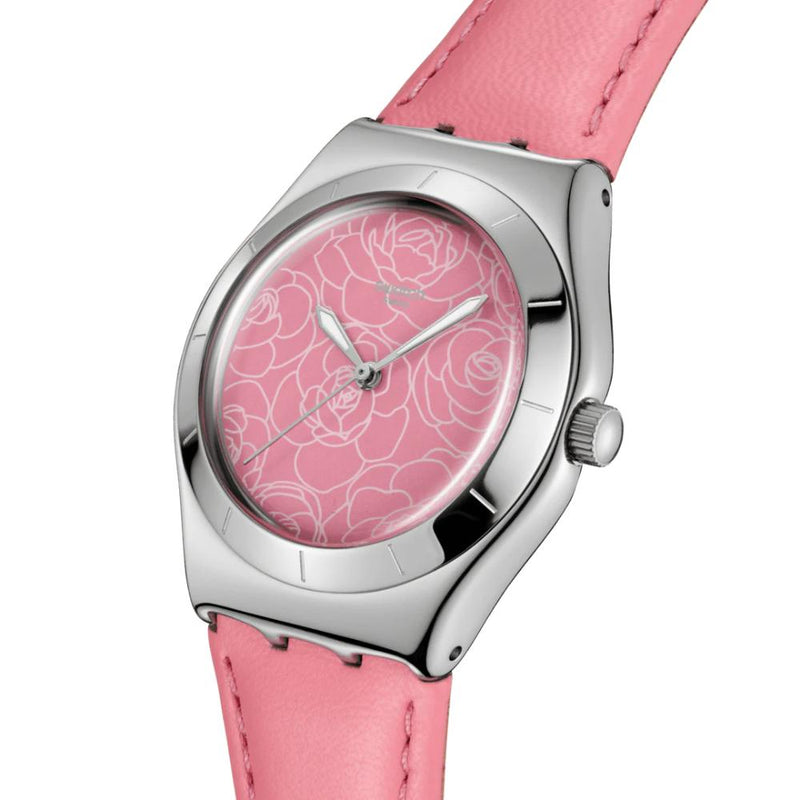 Swatch Pink Petal Promise Quartz 33mm Watch YLS234