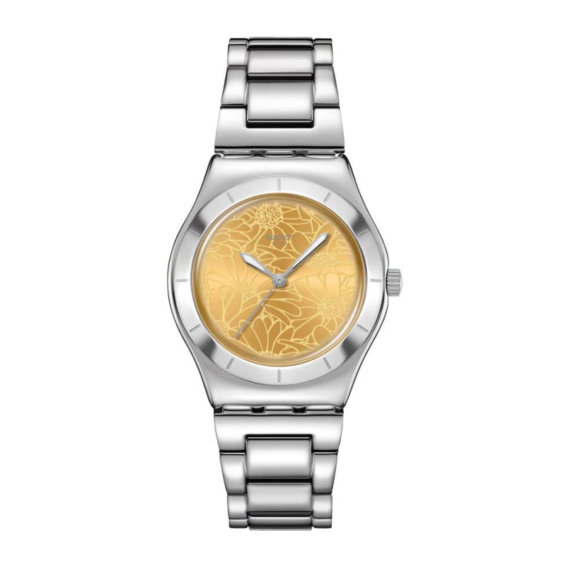 Swatch Petal Swirl Quartz 33mm Watch YLS236G