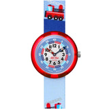 Swatch Flik Flak Firetruck Quartz 31.85mm Watch FBNP160