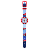 Swatch Flik Flak Firetruck Quartz 31.85mm Watch FBNP160