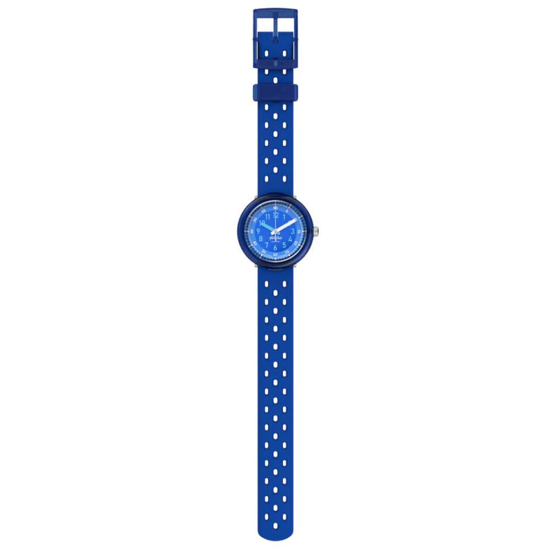 Swatch Flik Flak Fizz in Blue Quartz 31.85mm Watch FCNP002