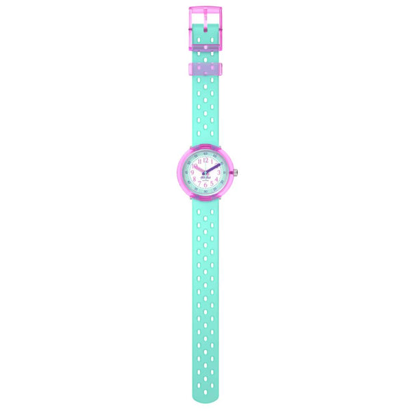 Swatch Flik Flak Fizz in Mint Quartz 31.85mm Watch FCNP003