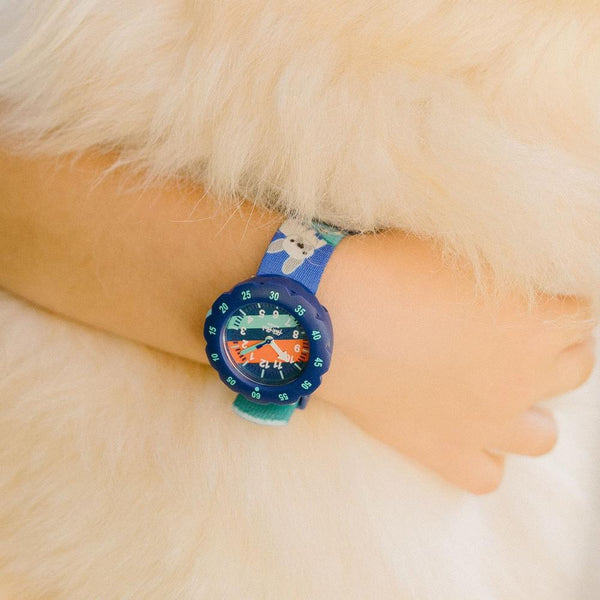 Swatch Flik Flak Skating Frenchie Quartz 34.75mm Watch FPSP075