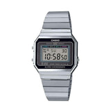 Casio Vintage Retro Digital Silver Steel Watch A700WE-1AEF