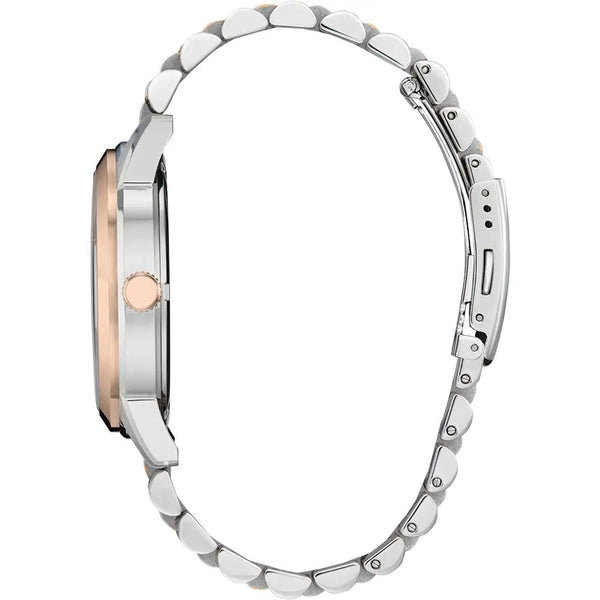 Citizen Rolan Eco-Drive Two Tone Steel Brown Dial 41mm Watch AW0156-57X