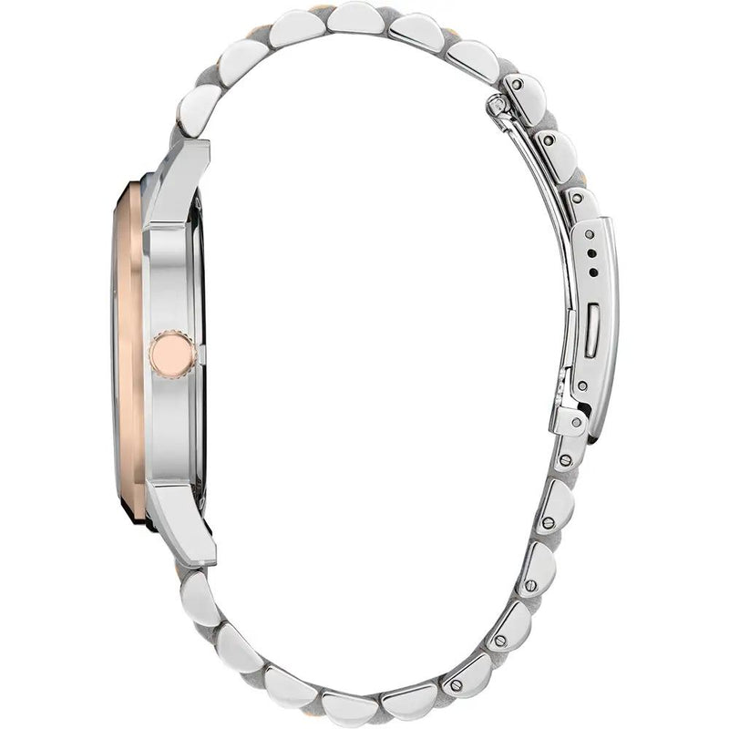 Citizen Rolan Eco-Drive Two Tone Steel Brown Dial 41mm Watch AW0156-57X