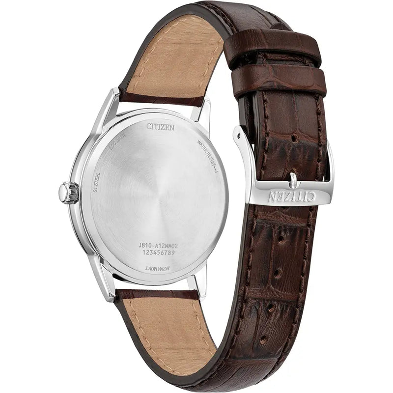 Citizen Eco-Drive Leather Strap 41mm Watch AW1780-25A