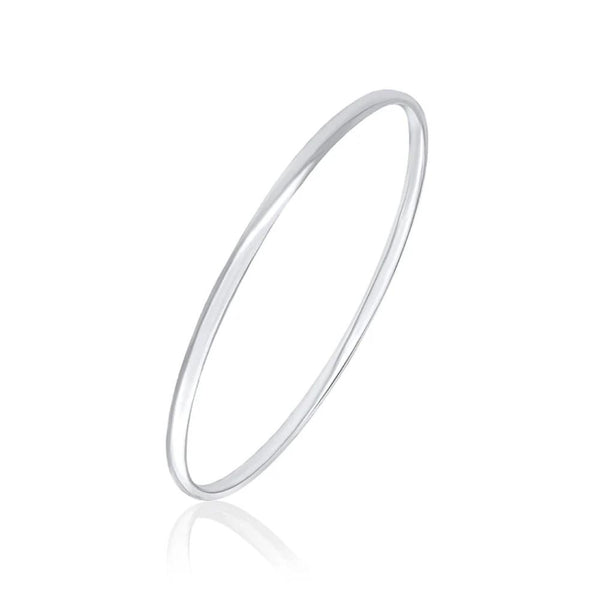 Sterling Silver Round Bangle