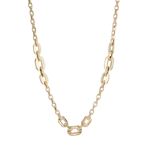 9ct Gold Trio Oval Link Necklace