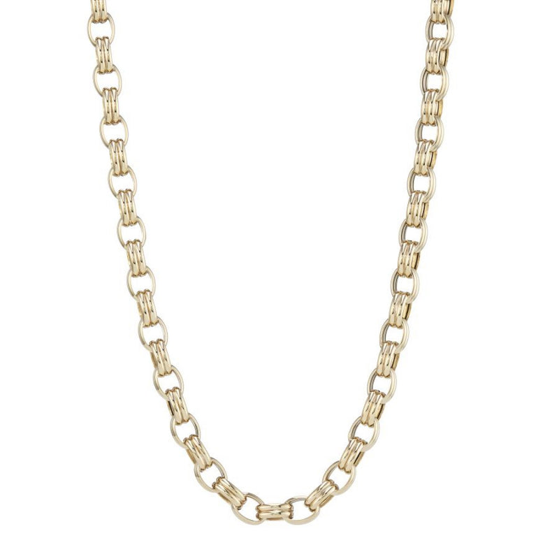 9ct Gold Double Belcher Chain Necklace