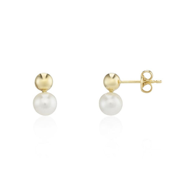 9ct Gold Cultured Pearl Earrings