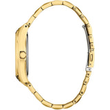 Citizen Eco-Drive Corse Gold Tone Steel Black Dial 40mm Watch BM7333-85E