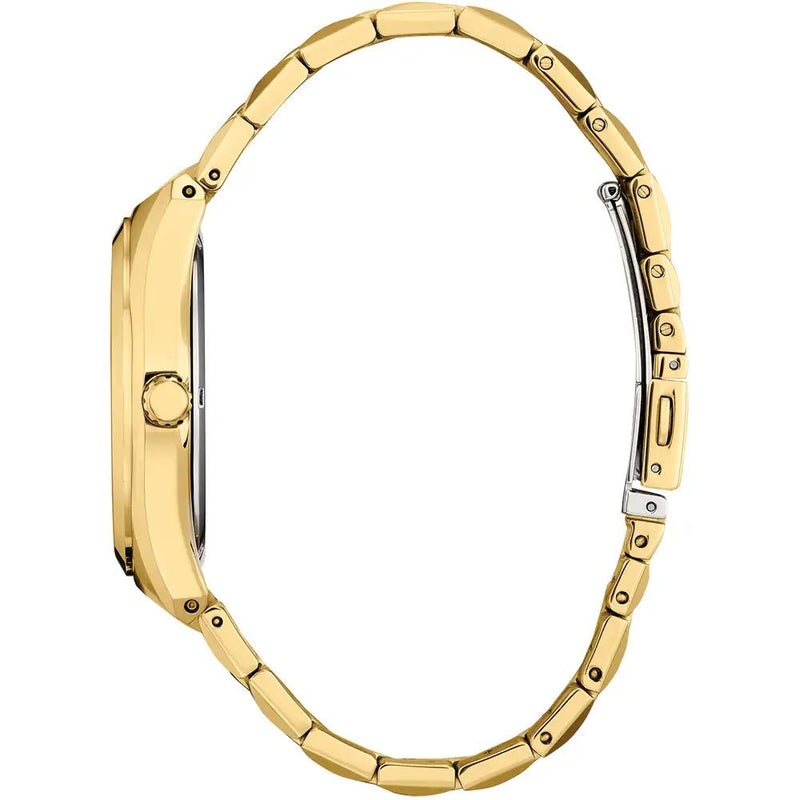 Citizen Eco-Drive Corse Gold Tone Steel Black Dial 40mm Watch BM7333-85E