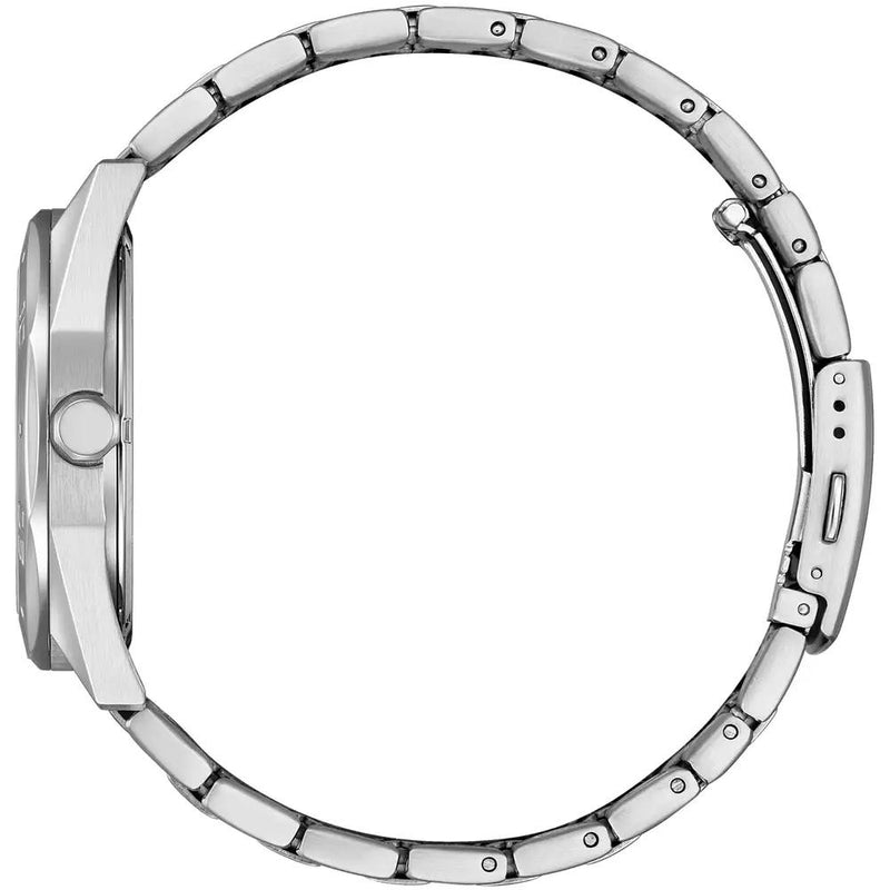 Citizen Weekender Sport Eco-Drive Silver Steel Green Dial 41mm Watch BM7630-80X