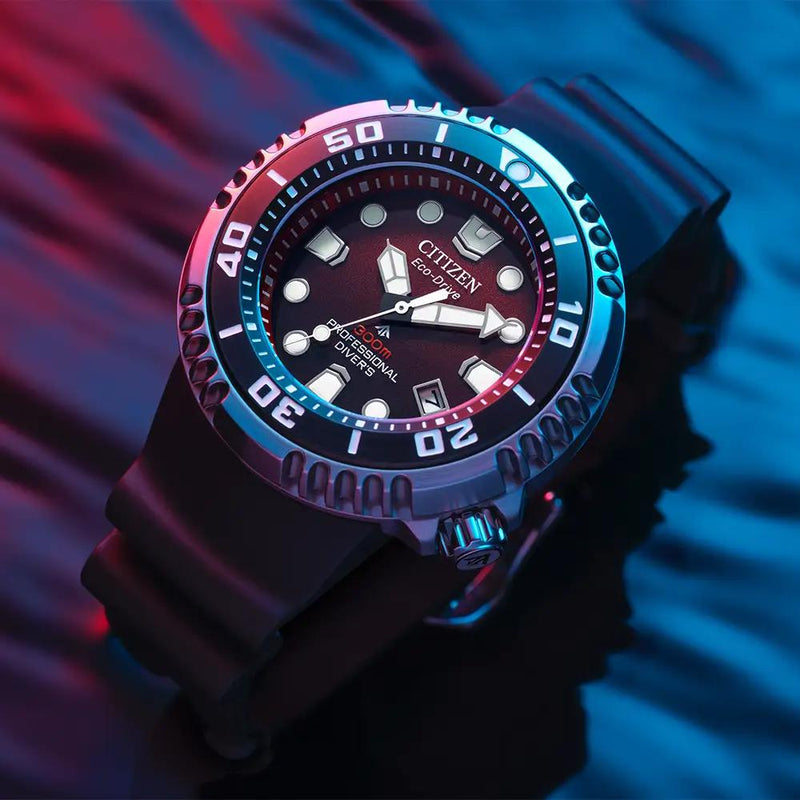 Citizen Promaster Diver Eco-Drive Silver Steel Black Polyurethane Strap 46mm Watch BN1024-01Z