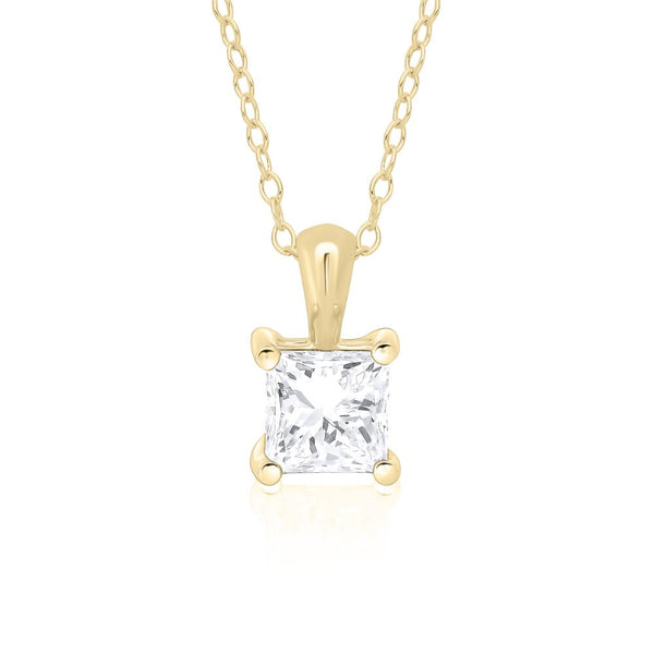 9ct Gold Lab Diamond Necklace