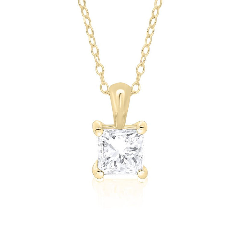 9ct Gold Lab Diamond Necklace