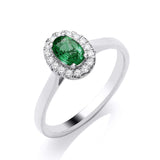 9ct Gold Diamond and Oval Ruby / Sapphire Ring