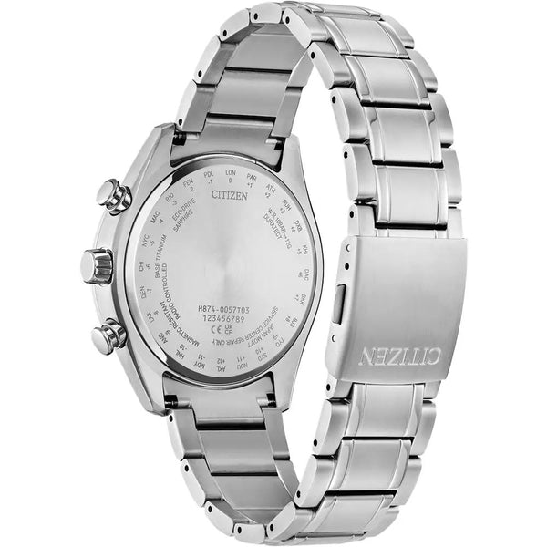 Citizen Eco Drive 'Tsuki-Yomi' Radio Controlled Moon Phase 43mm Watch BY1010-57H