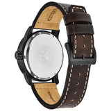 Citizen Sport Eco Drive Chandler Military Brown Leather 42mm Watch BM8478-01L